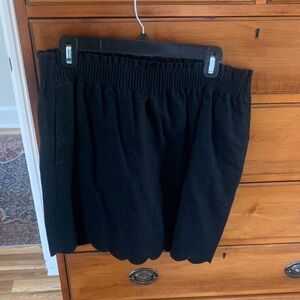J. Crew Black Skirt with Elastic Waistband